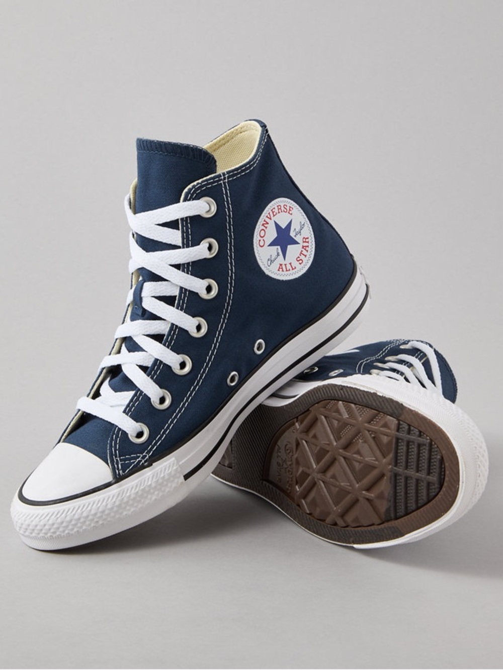 Converse Navy Blue High Top All Star Sneakers